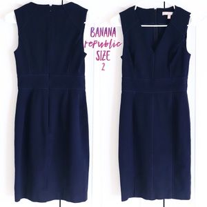 Banana Republic v-neck stretch dress